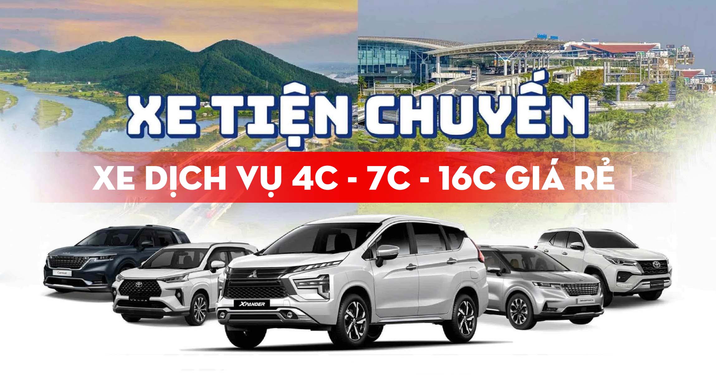 Xe Tiện Chuyến Bắc Ninh – Đặt Xe Giá Rẻ, Xe Dịch Vụ 4C - 7C - 16C